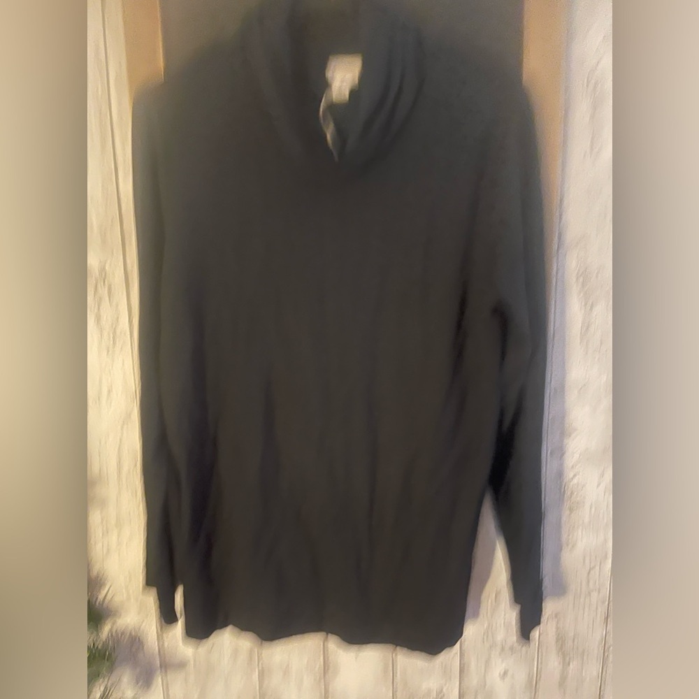 A New Day Soft long sleeve women’s M black Cowl neck shirt